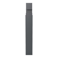 Βιβλιοθήκη Manco pakoworld ανθρακί 122x25.5x188εκ