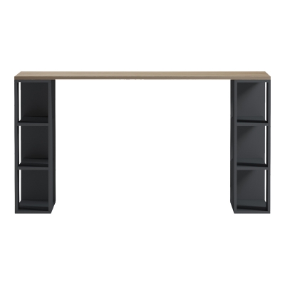 Γραφείο εργασίας Praga pakoworld ανθρακί- sonoma 140x60x75εκ