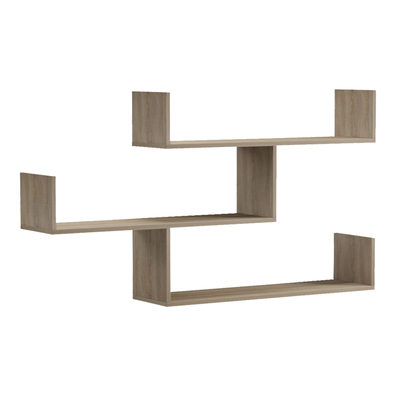 Ραφιέρα τοίχου Tiber pakoworld sonoma 120x22x67εκ Ραφιέρα τοίχου Tiber pakoworld sonoma 120x22x67εκ