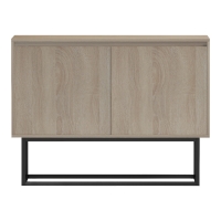 Μπουφές Dabia pakoworld sonoma-πόδι μαύρο μέταλλο 100x40x74εκ