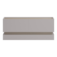 Τραπέζι σαλονιού Wendo pakoworld γκρι-sonoma 97x60x40εκ