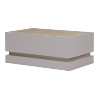 Τραπέζι σαλονιού Wendo pakoworld γκρι-sonoma 97x60x40εκ
