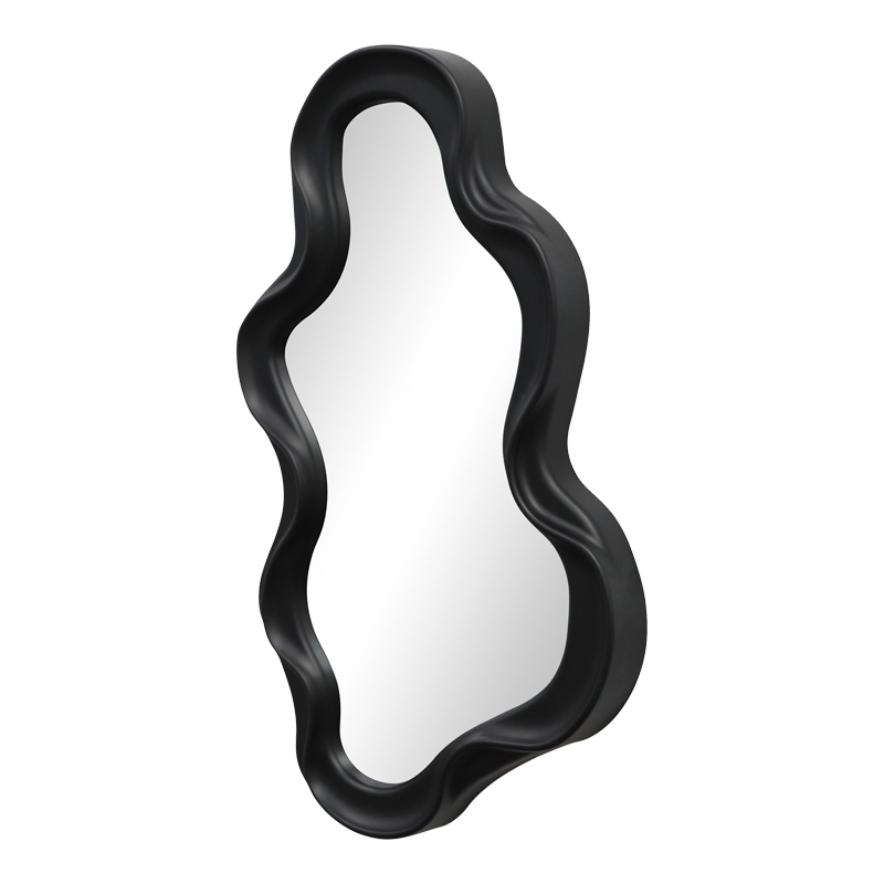 Καθρέπτης Liquid pakoworld pp σε μαύρη απόχρωση 26x2.7x39εκ
