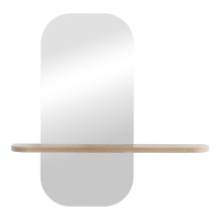 Καθρέπτης Lunaria pakoworld MDF σε φυσική απόχρωση 60x11.5x60εκ Καθρέπτης Lunaria pakoworld MDF σε φυσική απόχρωση 60x11.5x60εκ