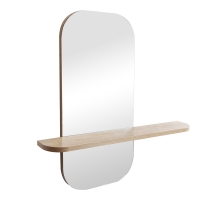 Καθρέπτης Lunaria pakoworld MDF σε φυσική απόχρωση 60x11.5x60εκ Καθρέπτης Lunaria pakoworld MDF σε φυσική απόχρωση 60x11.5x60εκ
