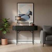Κονσόλα Zakro pakoworld MDF-μέταλλο σε μαύρη απόχρωση 100x35x75εκ Κονσόλα Zakro pakoworld MDF-μέταλλο σε μαύρη απόχρωση 100x35x75εκ