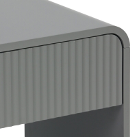 Κομοδίνο Lemperto pakoworld MDF σε γκρι απόχρωση 40x40x53εκ