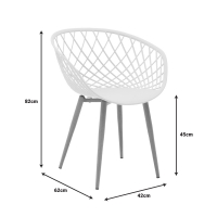 Πολυθρόνα Ezra pakoworld γκρι pp-πόδι φυσικό μέταλλο 63x55x83εκ Πολυθρόνα Ezra pakoworld γκρι pp-πόδι φυσικό μέταλλο 63x55x83εκ