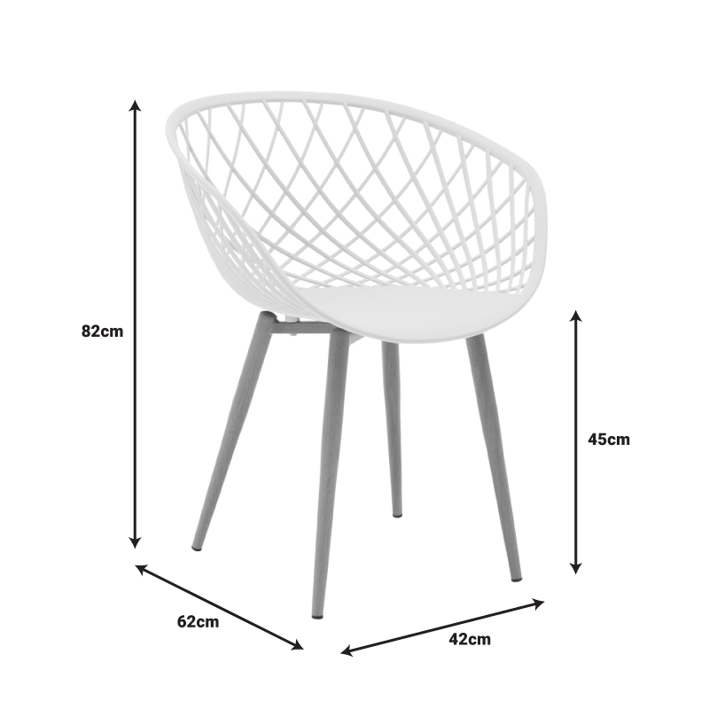 Πολυθρόνα Ezra pakoworld μαύρο pp-πόδι μαύρο μέταλλο 63x55x83εκ