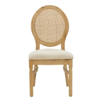 Καρέκλα Canco pakoworld φυσικό rubberwood-φυσικό rattan 50x53x98εκ Καρέκλα Canco pakoworld φυσικό rubberwood-φυσικό rattan 50x53x98εκ