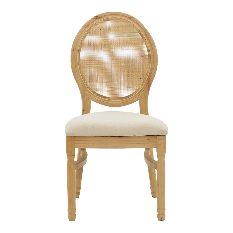 Καρέκλα Canco pakoworld φυσικό rubberwood-φυσικό rattan 50x53x98εκ Καρέκλα Canco pakoworld φυσικό rubberwood-φυσικό rattan 50x53x98εκ