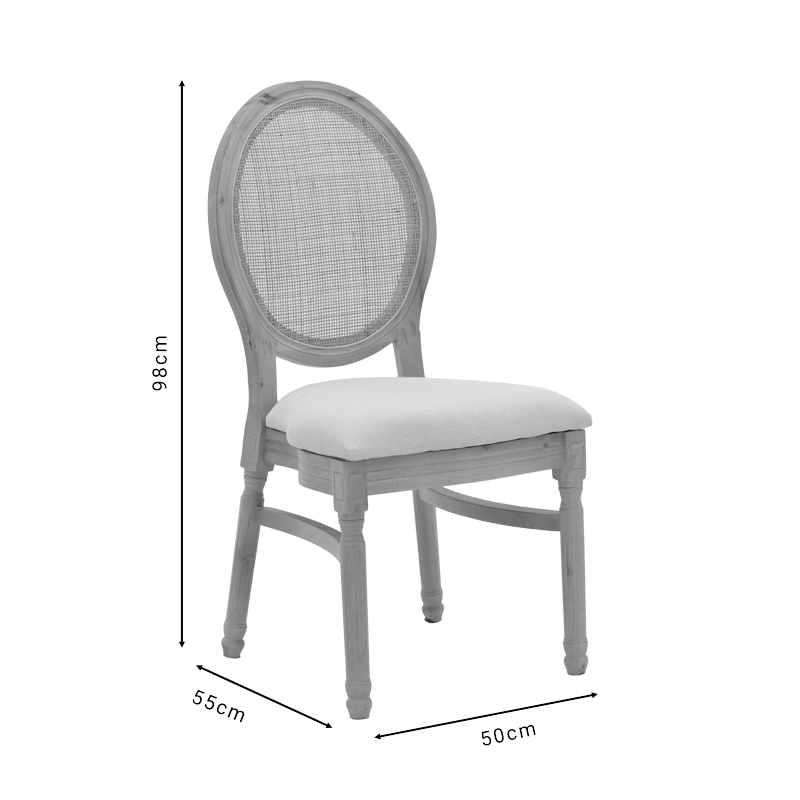 Καρέκλα Canco pakoworld φυσικό rubberwood-φυσικό rattan 50x53x98εκ Καρέκλα Canco pakoworld φυσικό rubberwood-φυσικό rattan 50x53x98εκ