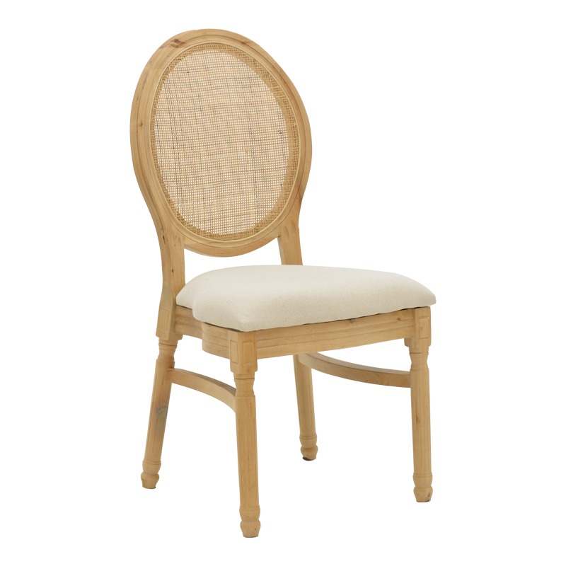 Καρέκλα Canco pakoworld φυσικό rubberwood-φυσικό rattan 50x53x98εκ Καρέκλα Canco pakoworld φυσικό rubberwood-φυσικό rattan 50x53x98εκ