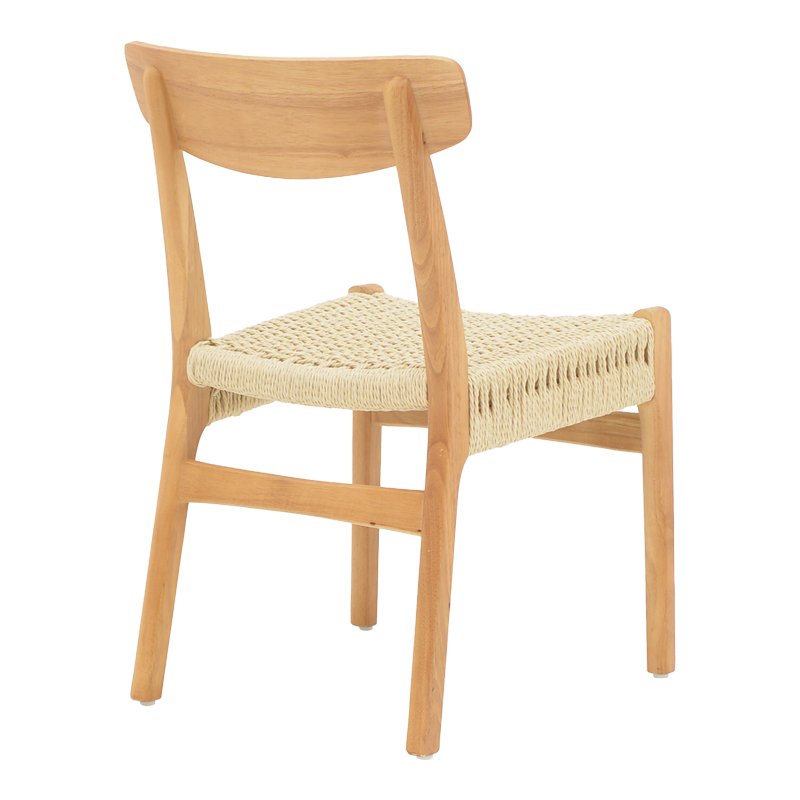 Καρέκλα Eaprine pakoworld φυσικό σχοινί-rubberwood 49x53x77εκ Καρέκλα Eaprine pakoworld φυσικό σχοινί-rubberwood 49x53x77εκ