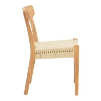Καρέκλα Eaprine pakoworld φυσικό σχοινί-rubberwood 49x53x77εκ Καρέκλα Eaprine pakoworld φυσικό σχοινί-rubberwood 49x53x77εκ