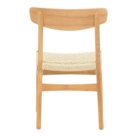Καρέκλα Eaprine pakoworld φυσικό σχοινί-rubberwood 49x53x77εκ Καρέκλα Eaprine pakoworld φυσικό σχοινί-rubberwood 49x53x77εκ