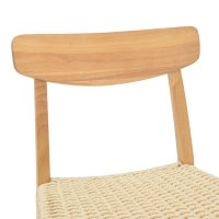Καρέκλα Eaprine pakoworld φυσικό σχοινί-rubberwood 49x53x77εκ Καρέκλα Eaprine pakoworld φυσικό σχοινί-rubberwood 49x53x77εκ