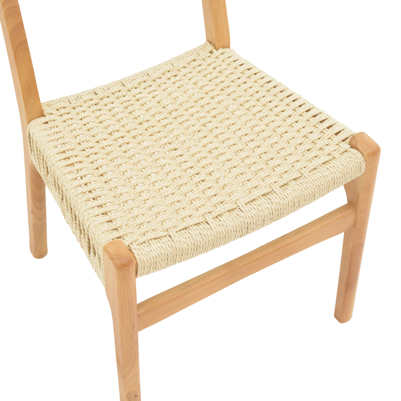 Καρέκλα Eaprine pakoworld φυσικό σχοινί-rubberwood 49x53x77εκ Καρέκλα Eaprine pakoworld φυσικό σχοινί-rubberwood 49x53x77εκ