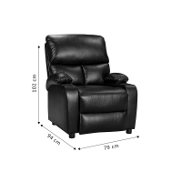 Πολυθρόνα relax με ποτηροθήκη Gartia pakoworld καφέ PU 79x94x102εκ Πολυθρόνα relax με ποτηροθήκη Gartia pakoworld καφέ PU 79x94x102εκ