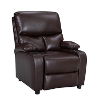 Πολυθρόνα relax με ποτηροθήκη Gartia pakoworld καφέ PU 79x94x102εκ Πολυθρόνα relax με ποτηροθήκη Gartia pakoworld καφέ PU 79x94x102εκ