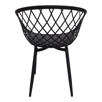Πολυθρόνα Ezra pakoworld μαύρο pp-πόδι μαύρο μέταλλο 62.5x56x82εκ Πολυθρόνα Ezra pakoworld μαύρο pp-πόδι μαύρο μέταλλο 62.5x56x82εκ