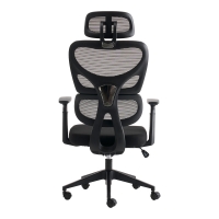 Καρέκλα γραφείου διευθυντή Cadrey pakoworld mesh μαύρο 67x64x120-128εκ