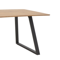 Τραπέζι Winor pakoworld φυσικό mdf-πόδι μαύρο μεταλλικό 140x80x75εκ Τραπέζι Winor pakoworld φυσικό mdf-πόδι μαύρο μεταλλικό 140x80x75εκ