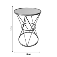 Βοηθητικό τραπέζι σαλονιού Vogarton Inart χρυσό 40x40x56εκ Βοηθητικό τραπέζι σαλονιού Vogarton Inart χρυσό 40x40x56εκ