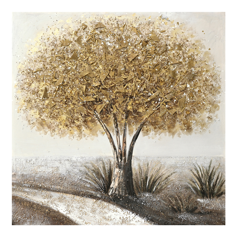 Πίνακας σε καμβά Forestree I 3D Inart 100x3x100εκ