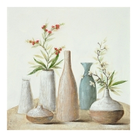 Πίνακας σε καμβά Vase 3D Inart 100x3x100εκ Πίνακας σε καμβά Vase 3D Inart 100x3x100εκ