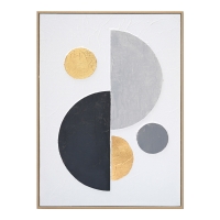 Πίνακας σε καμβά Geometric I 3D Inart 52x4.5x72εκ