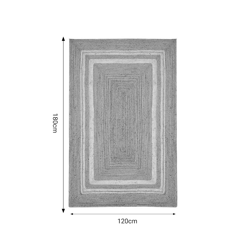 Χαλί Mazir Inart μπεζ-εκρού γιούτα 120x180x1εκ Χαλί Mazir Inart μπεζ-εκρού γιούτα 120x180x1εκ