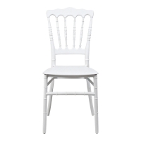 Καρέκλα Napoleon pakoworld pp λευκή 38,5x46,5x89εκ