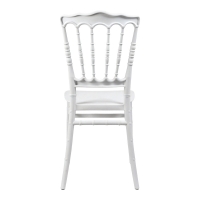 Καρέκλα Napoleon pakoworld pp λευκή 38,5x46,5x89εκ