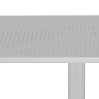 Τραπέζι Groovy pakoworld pp διατρητο λευκό 60x60x76εκ