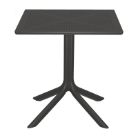 Τραπέζι Groovy pakoworld pp διατρητο ανθρακί 60x60x76εκ Τραπέζι Groovy pakoworld pp διατρητο ανθρακί 60x60x76εκ
