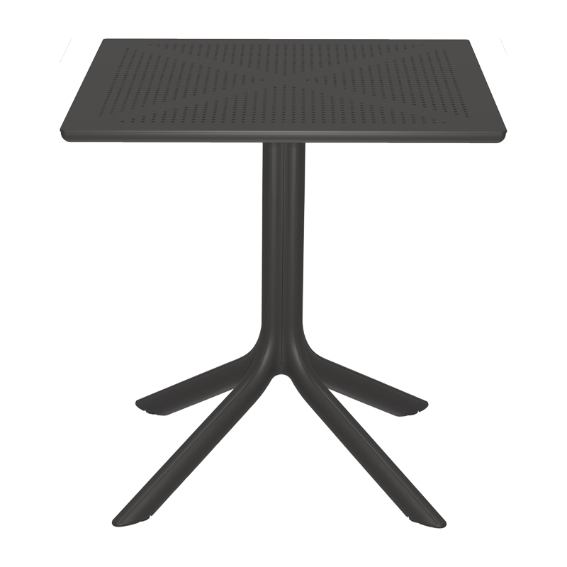 Τραπέζι Groovy pakoworld pp διατρητο ανθρακί 60x60x76εκ Τραπέζι Groovy pakoworld pp διατρητο ανθρακί 60x60x76εκ