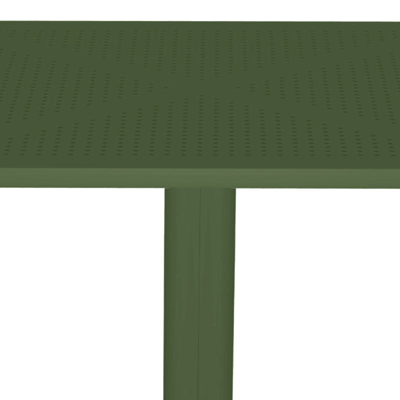 Τραπέζι Groovy pakoworld pp διατρητο σκούρο πράσινο 60x60x76εκ Τραπέζι Groovy pakoworld pp διατρητο σκούρο πράσινο 60x60x76εκ