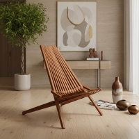 Πολυθρόνα Phoenox pakoworld πτυσσόμενη φυσικό teak ξύλο 65x90x87εκ Πολυθρόνα Phoenox pakoworld πτυσσόμενη φυσικό teak ξύλο 65x90x87εκ