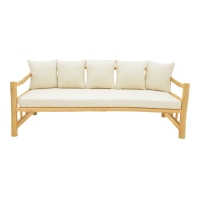 Καναπές Roziana pakoworld φυσικό teak ξύλο 210x100x80εκ Καναπές Roziana pakoworld φυσικό teak ξύλο 210x100x80εκ