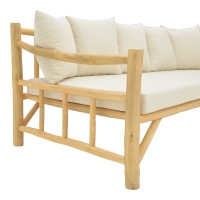 Καναπές Roziana pakoworld φυσικό teak ξύλο 210x100x80εκ Καναπές Roziana pakoworld φυσικό teak ξύλο 210x100x80εκ