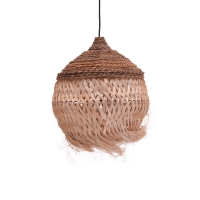 Φωτιστικό οροφής Fiorine Inart abaca σε φυσικό χρώμα Φ55x70εκ Φωτιστικό οροφής Fiorine Inart abaca σε φυσικό χρώμα Φ55x70εκ