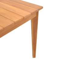 Τραπέζι Ory pakoworld teak ξύλο σε φυσική απόχρωση 160x80x75εκ