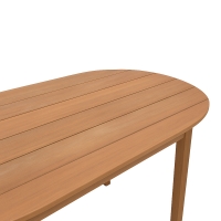 Τραπέζι Skyl pakoworld teak ξύλο σε φυσική απόχρωση 190x90x75εκ