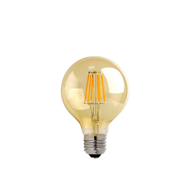 Λαμπτήρας LED G80 Bulb pakoworld 4W E27 2700K 200-220V amber Λαμπτήρας LED G80 Bulb pakoworld 4W E27 2700K 200-220V amber