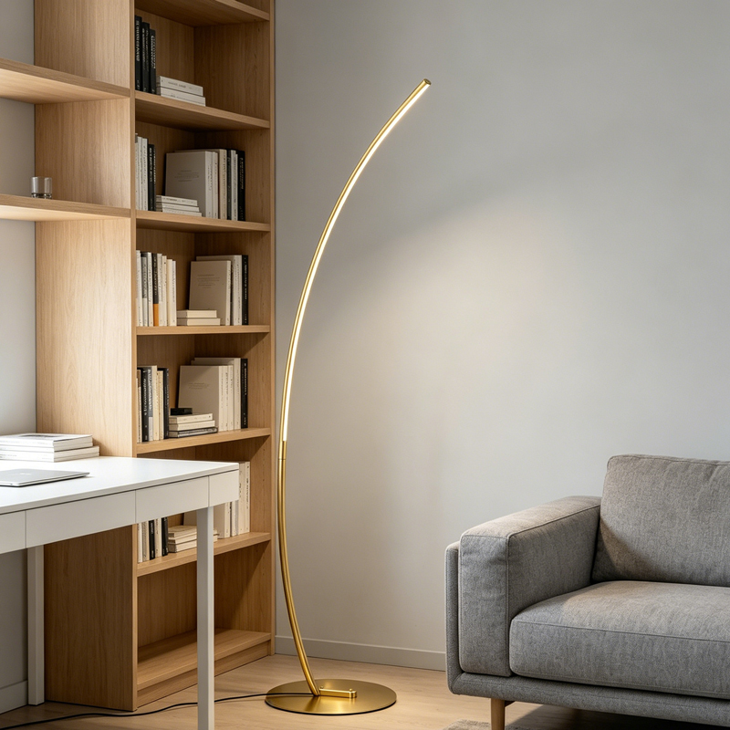 Φωτιστικό δαπέδου Archer pakoworld led χρυσό μεταλλικό 70x28x165εκ Φωτιστικό δαπέδου Archer pakoworld led χρυσό μεταλλικό 70x28x165εκ