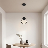 Φωτιστικό οροφής Ganden pakoworld led μαύρο μεταλλικό Φ26,5x20εκ Φωτιστικό οροφής Ganden pakoworld led μαύρο μεταλλικό Φ26,5x20εκ