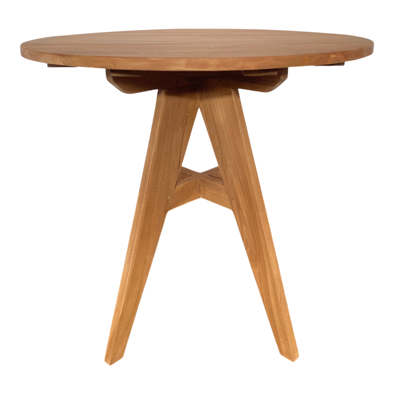 Τραπέζι Cadrada pakoworld teak ξύλο σε φυσική απόχρωση Φ80x76εκ Τραπέζι Cadrada pakoworld teak ξύλο σε φυσική απόχρωση Φ80x76εκ