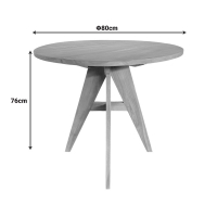 Τραπέζι Cadrada pakoworld teak ξύλο σε φυσική απόχρωση Φ80x76εκ Τραπέζι Cadrada pakoworld teak ξύλο σε φυσική απόχρωση Φ80x76εκ