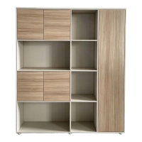 Βιβλιοθήκη γραφείου Chidi pakoworld σε oak-μπεζ απόχρωση 160x40x200εκ Βιβλιοθήκη γραφείου Chidi pakoworld σε oak-μπεζ απόχρωση 160x40x200εκ